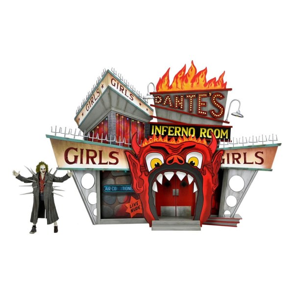 Beetlejuice (1988) diorama Trenchcoat con punte Inferno Room Deluxe Set