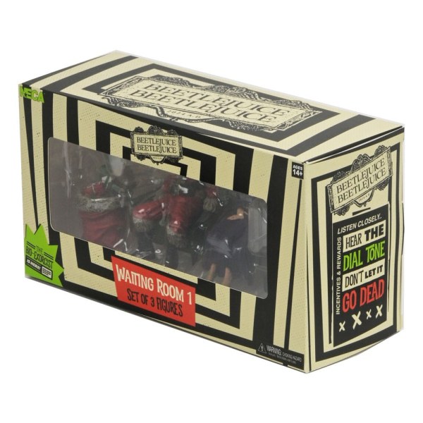 Beetlejuice Beetlejuice confezione da 3 figurine Waiting Room 1 10 cm