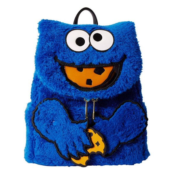 1, Zaino di peluche Mini Cookie Monster di Sesame Street di Loungefly