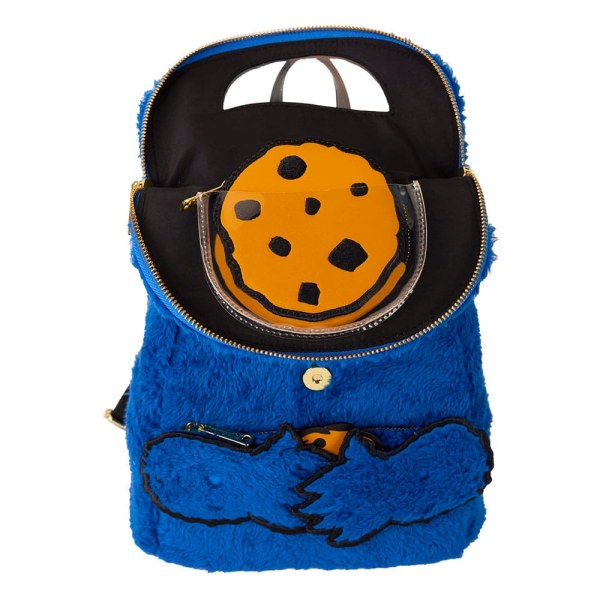 1, Zaino di peluche Mini Cookie Monster di Sesame Street di Loungefly