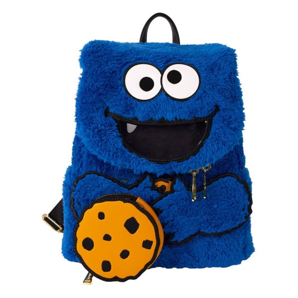 1, Zaino di peluche Mini Cookie Monster di Sesame Street di Loungefly