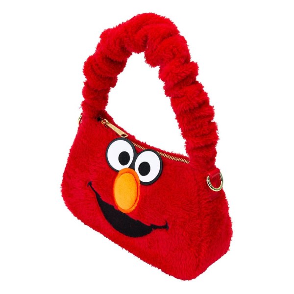 1, Borsa a borsa a tracolla in peluche Elmo di Sesame Street di Loungefly