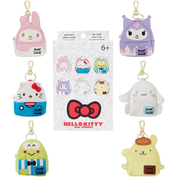 Loungefly Hello Kitty mini zaino portachiavi scatola misteriosa