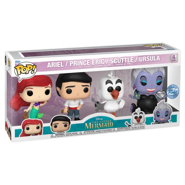 POP pack 4 personaggi Disney La Sirenetta Esclusiva