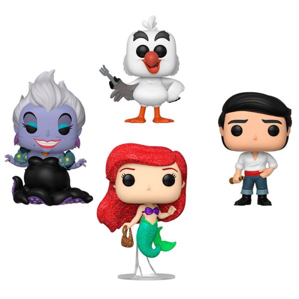 POP pack 4 personaggi Disney La Sirenetta Esclusiva