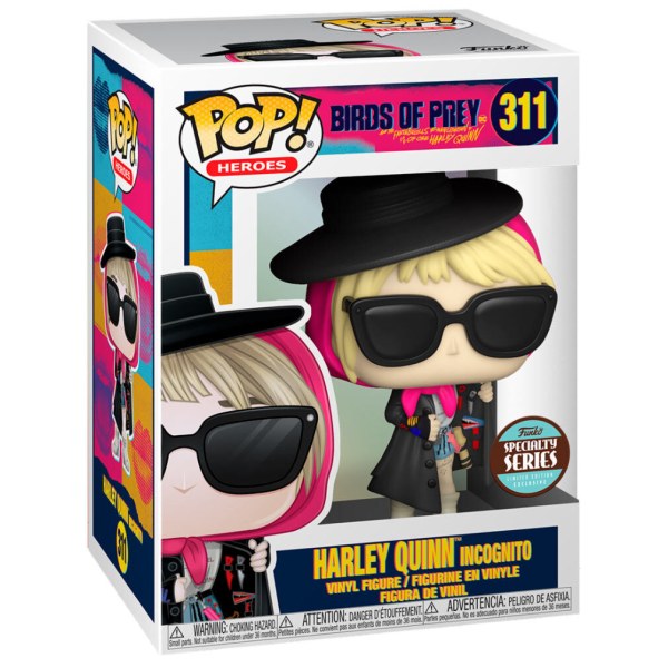 POP! 311 figura Birds of Prey Harley Quinn Incognito Esclusiva