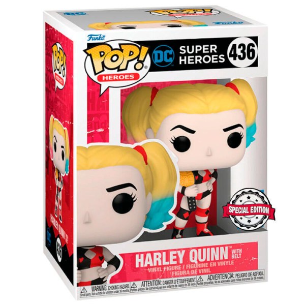 POP! 436 figura DC Comics Super Heroes Harley Quinn Esclusiva