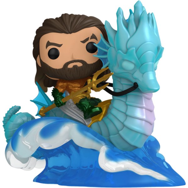 POP! 295 figure Ride Deluxe DC Comics Aquaman e il regno perduto Aquaman su Storm