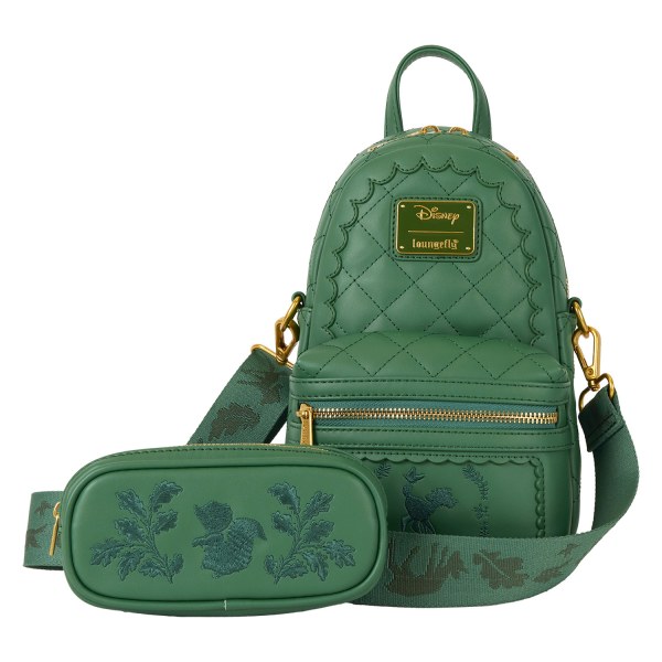 Borsa a tracolla convertibile con trama trapuntata e portamonete Bambi - DISNEY LOUNGEFLY