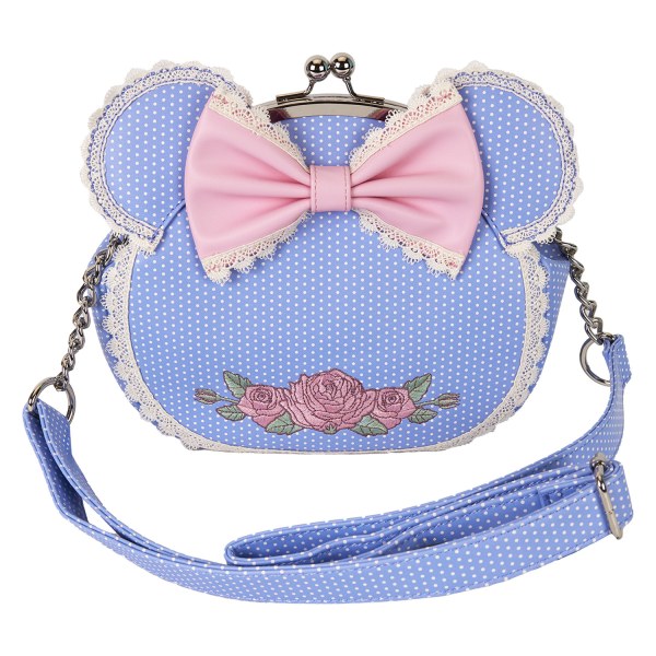 Borsa a tracolla Minnie floreale e pizzo - DISNEY LOUNGEFLY