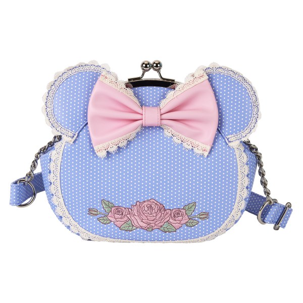 Borsa a tracolla Minnie floreale e pizzo - DISNEY LOUNGEFLY