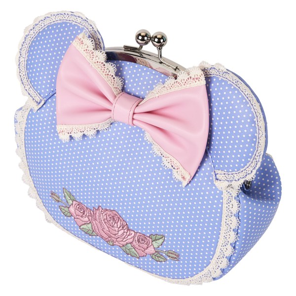 Borsa a tracolla Minnie floreale e pizzo - DISNEY LOUNGEFLY