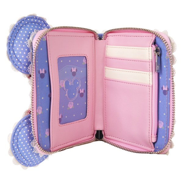 Portafoglio con orecchie di Minnie floreali e pizzo - DISNEY LOUNGEFLY