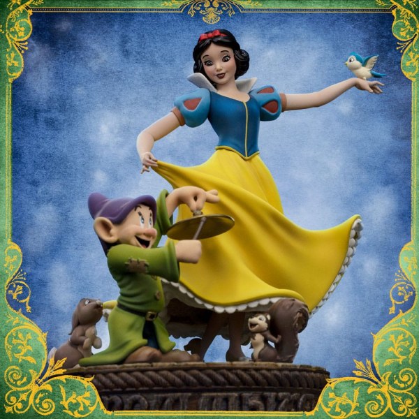 Biancaneve e i sette nani Statuetta 1/10 Art Scale Biancaneve e Dotto Edizione Deluxe 21 cm