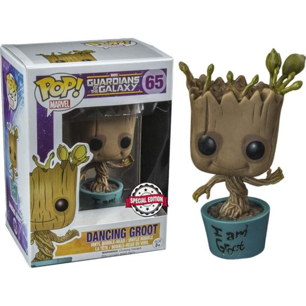 POP! 65 figure Marvel Guardiani della Galassia Dancing I Am Groot Esclusiva