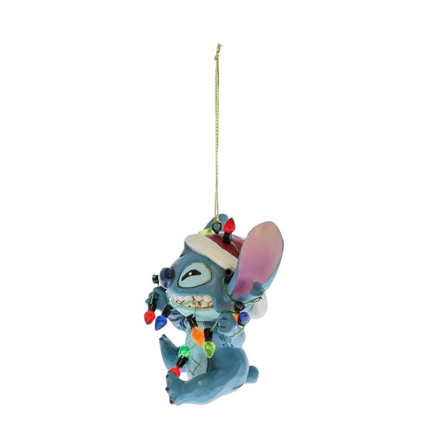 Stitch avvolto nelle luci Natale - Decorazione da appendere - DISNEY TRADITIONS