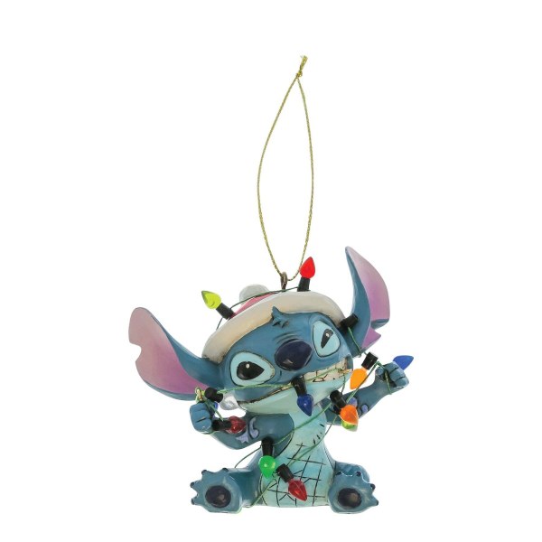 Stitch avvolto nelle luci Natale - Decorazione da appendere - DISNEY TRADITIONS