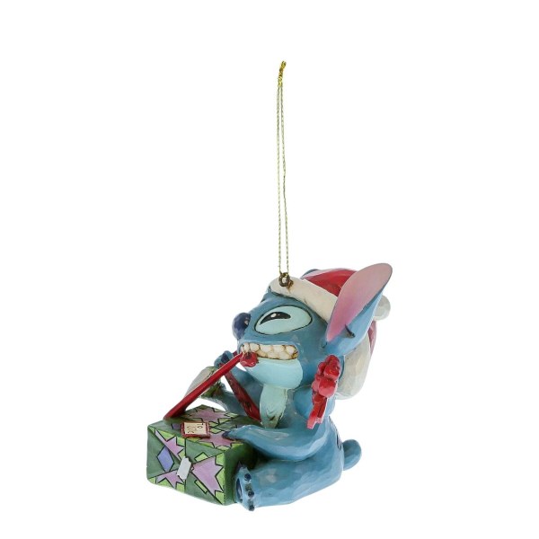 Decorazione da appendere con STITCH Scartando il regalo - DISNEY TRADITIONS