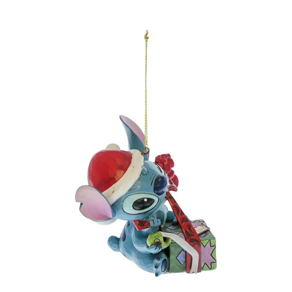 Decorazione da appendere con STITCH Scartando il regalo - DISNEY TRADITIONS