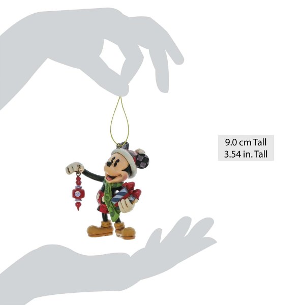 Topolino che tiene in mano i regali, decorazione da appendere - DISNEY TRADITIONS