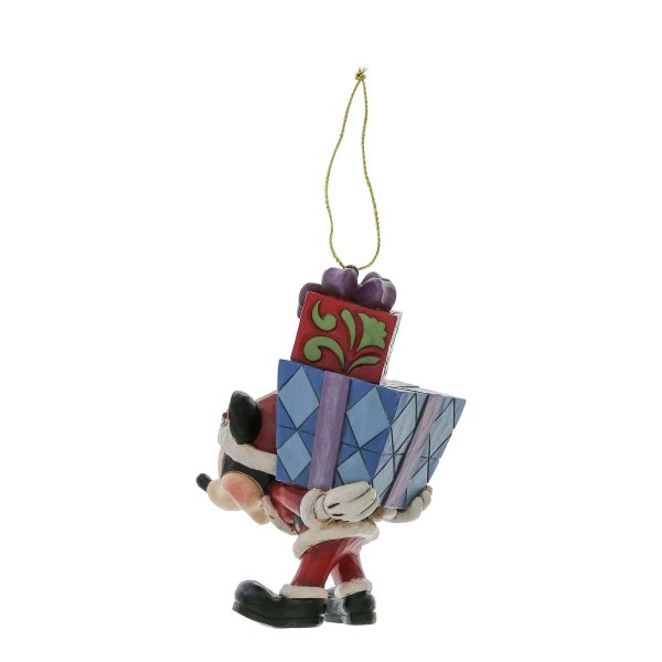 Topolino con regali sul retro, decorazione da appendere - DISNEY TRADITIONS