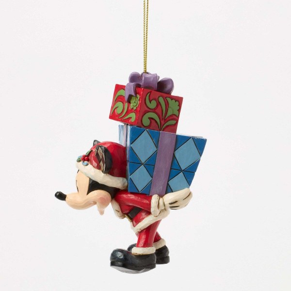 Topolino con regali sul retro, decorazione da appendere - DISNEY TRADITIONS