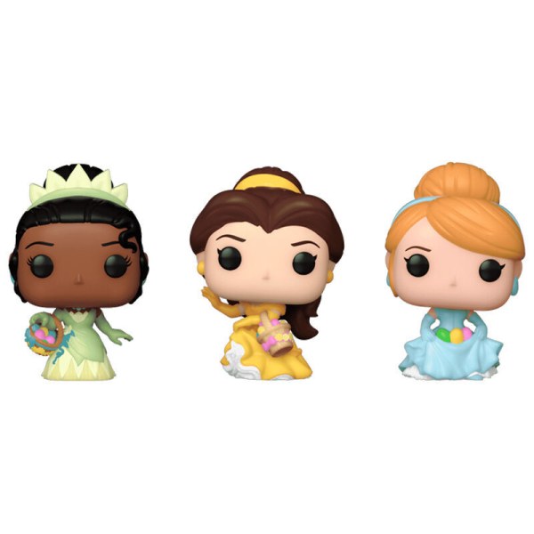 Carrot Pocket POP blister 3 personaggi Disney Principessa Cenerentola Tiana Bella pasqua