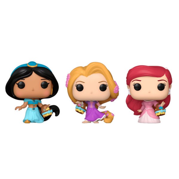 Carrot Pocket POP blister 3 personaggi Disney Principessa Rapunzel Ariel Jasmin pasqua