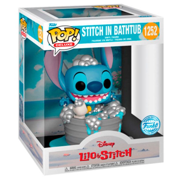 POP! 1252 figura Deluxe Disney Lilo & Stitch - Stitch nella vasca da bagno esclusiva