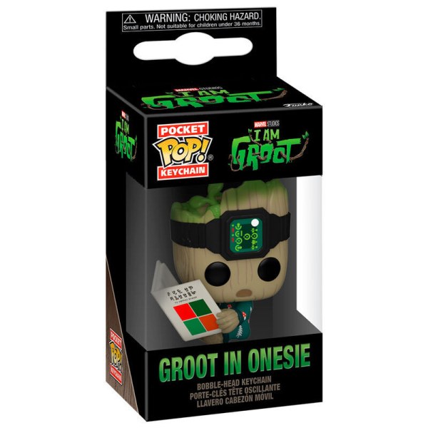 Portachiavi Pocket POP Marvel Io sono Groot - Groot con tutina