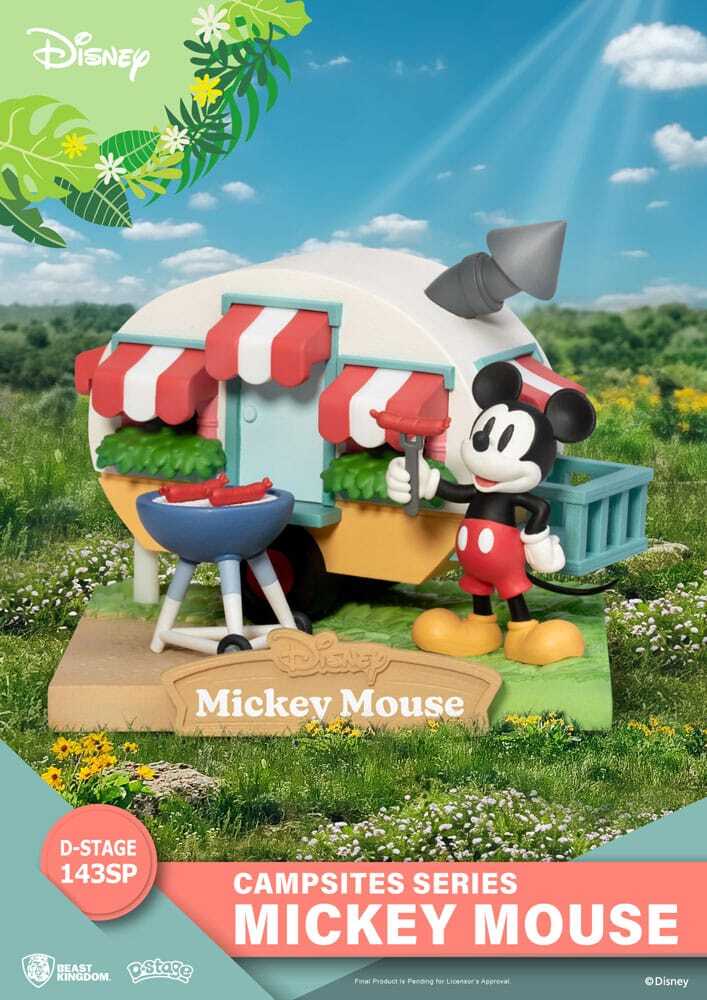 diorama Disney in PVC D-Stage Campsite Series Topolino Edizione Speciale 10 cm