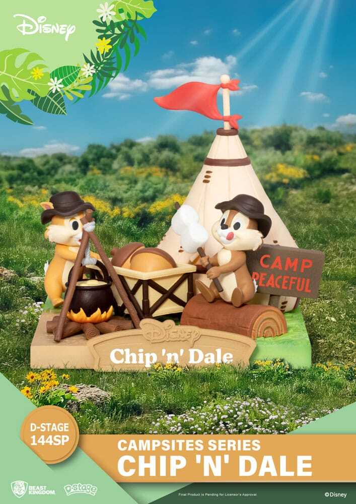 diorama Disney in PVC D-Stage Campsite Series Cip E Ciop Edizione Speciale 10 cm