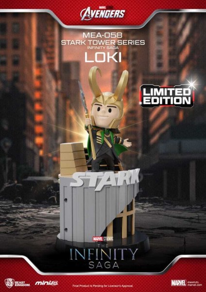 Figurina Marvel Mini Egg Attack The Infinity Saga Stark Tower serie Tony Stark & ​​Mark VII suit pod mod 12 cm