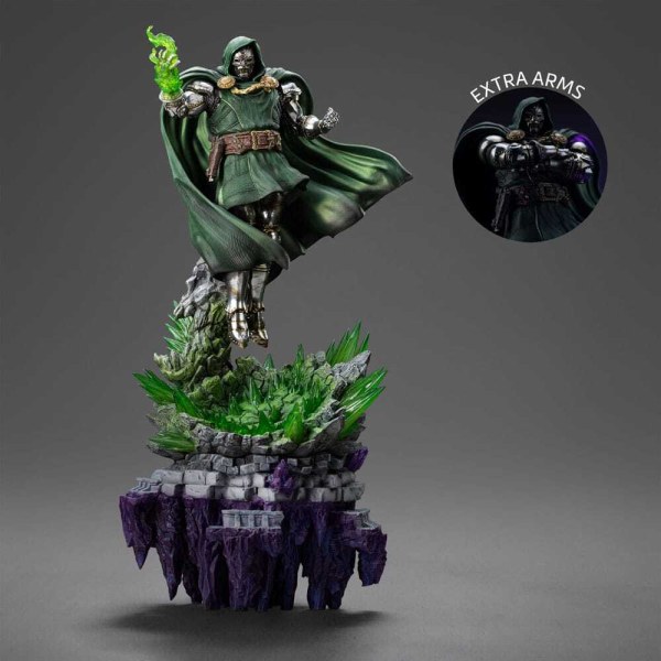 Statuetta Diorama The Infinity Gauntlet Marvel Legends 1/10 Art Scale Infinity Doctor Doom Deluxe Edition 42 cm