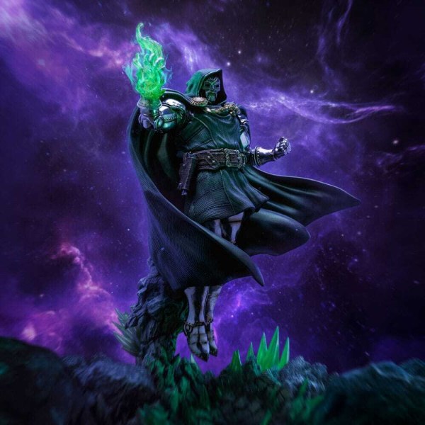Statuetta Diorama The Infinity Gauntlet Marvel Legends 1/10 Art Scale Infinity Doctor Doom Deluxe Edition 42 cm