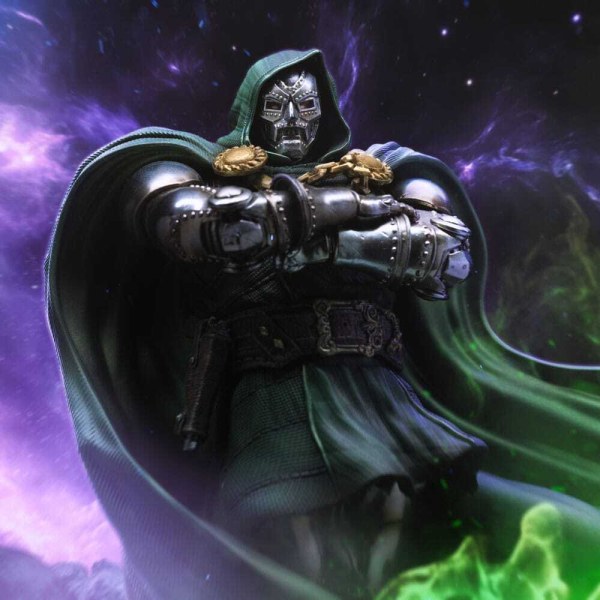Statuetta Diorama The Infinity Gauntlet Marvel Legends 1/10 Art Scale Infinity Doctor Doom 30 cm