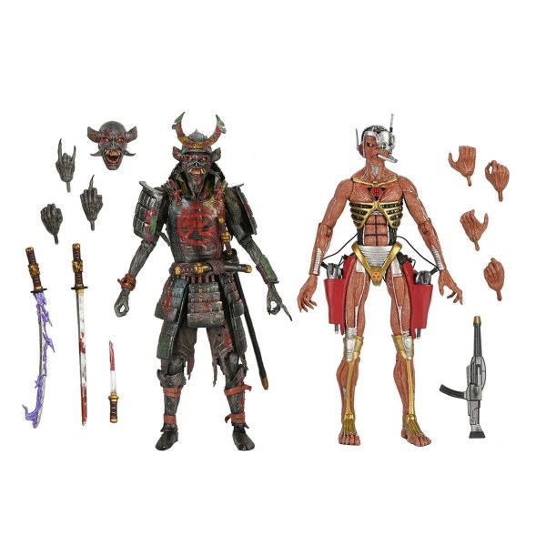 IRON MAIDEN - ACTION FIGURE DA 7" IN SCALA - FUTURE PAST WORLD TOUR ULTIMATE 2PK