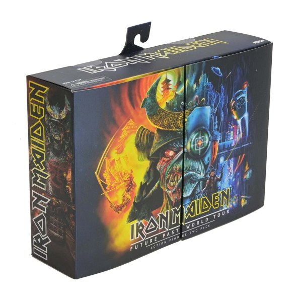 IRON MAIDEN - ACTION FIGURE DA 7" IN SCALA - FUTURE PAST WORLD TOUR ULTIMATE 2PK