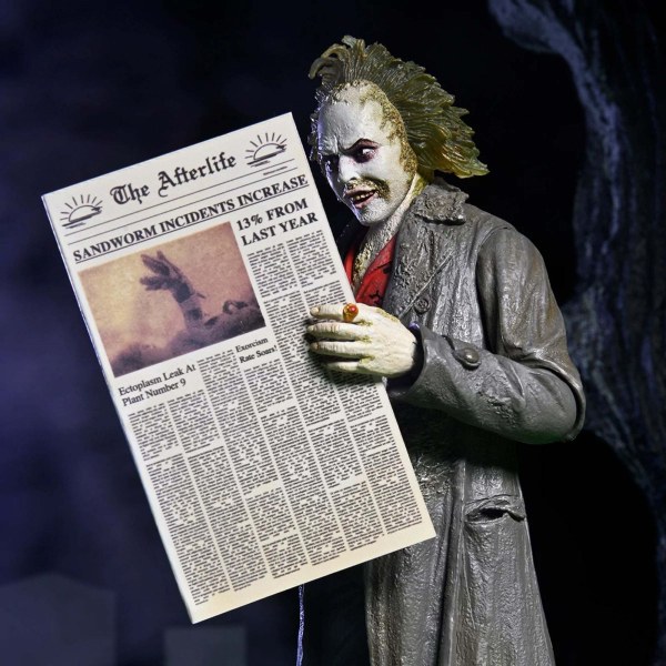 BEETLEJUICE (1988) - ACTION FIGURE DA 7" IN SCALA - ULTIMATE BEETLEJUICE: GUIDA TURISTICA "IL BIO-ESORCISTA"