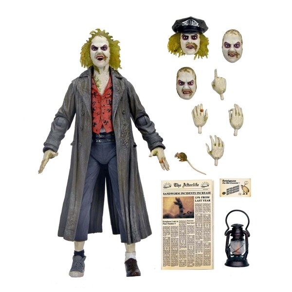 BEETLEJUICE (1988) - ACTION FIGURE DA 7" IN SCALA - ULTIMATE BEETLEJUICE: GUIDA TURISTICA "IL BIO-ESORCISTA"