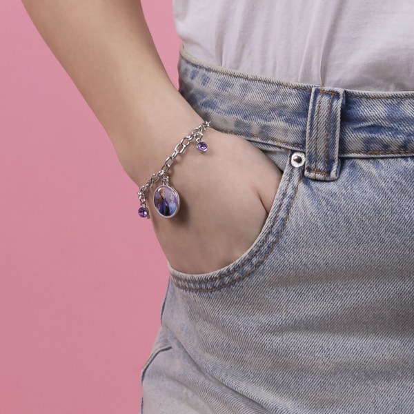 Bracciale con ciondolo in argento - Disney Frozen