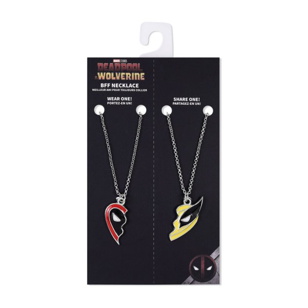 Set 2 collane - Marvel Deadpool e Wolverine
