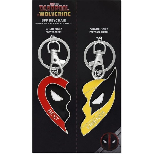 Set 2 portachiavi - Marvel Deadpool e Wolverine