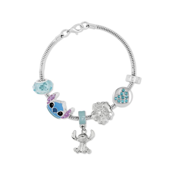 Bracciale con ciondolo Stitch in argento - Disney