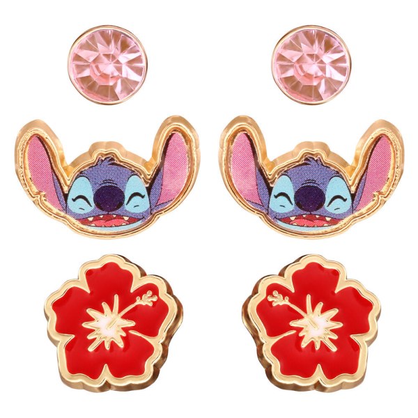 Set di 3 paia di orecchini Stitch - Disney