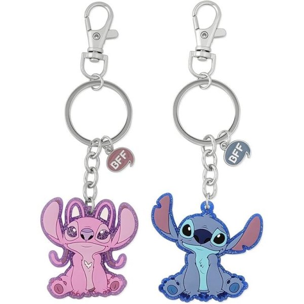 Set 2 portachiavi Angel & Stitch - Disney