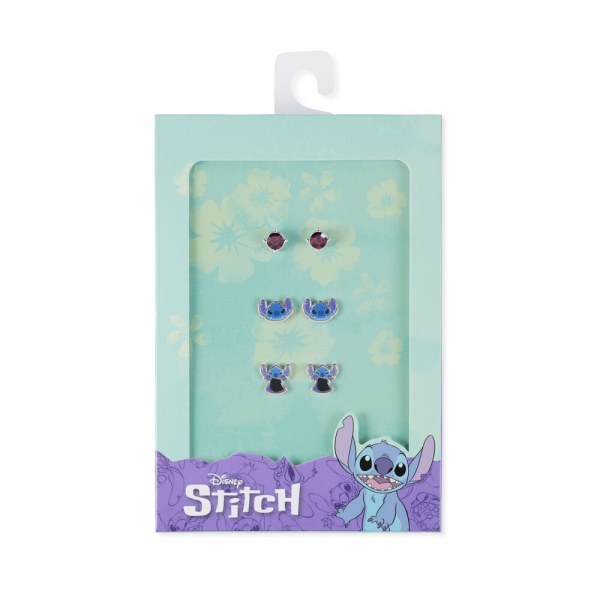 Set 3 paia di orecchini Stitch - Disney