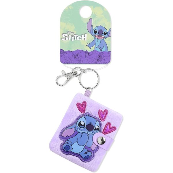 Portachiavi con blocco note rosa soffice Stitch - Disney