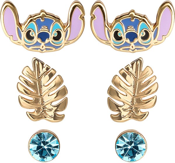 Set di 3 paia di orecchini Stitch - Disney