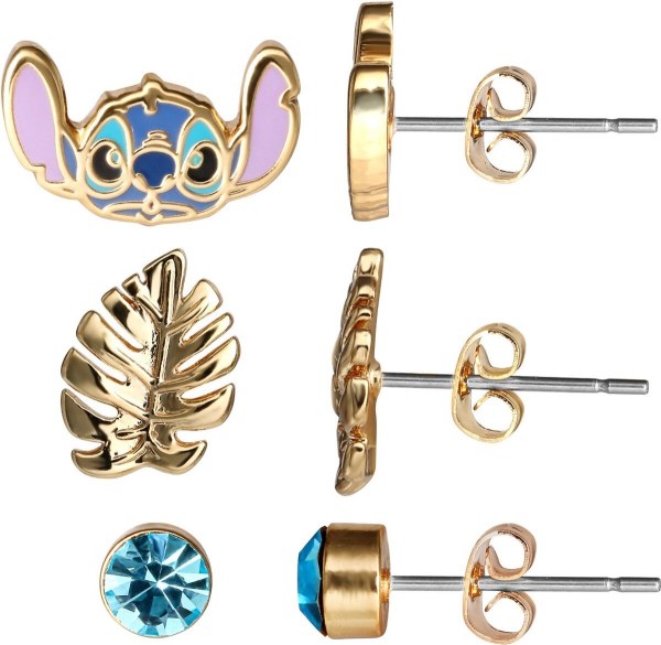 Set di 3 paia di orecchini Stitch - Disney